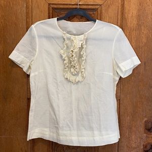 Twenty8Twelve Clarence ruffle blouse top cream